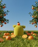 DOUDOU - MIAM! Laurent Jade, 60 cm, zielona pomarańcza