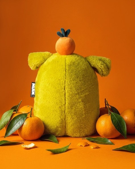 DOUDOU - MIAM! Laurent Jade, 60 cm, zielona pomarańcza