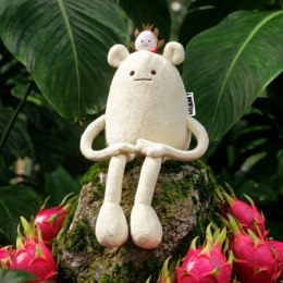 DOUDOU - MIAM! Smoczy Owoc No Name, 40 cm, biały