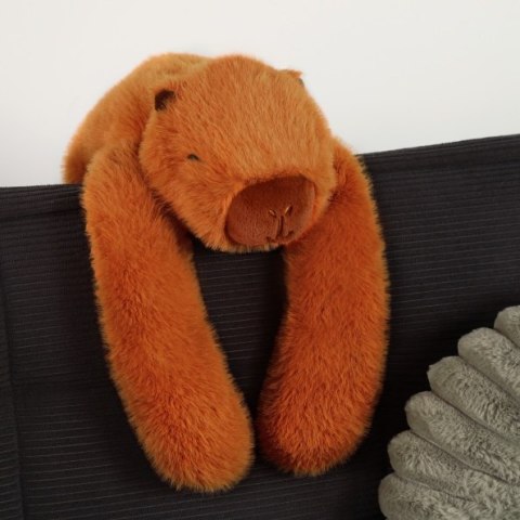 DOUDOU - obciążeniowa pluszowa kapibara Podcoll Histoire d'Ours, 50 cm, rudy brązowy