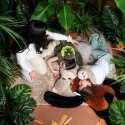 DOUDOU - obciążeniowa pluszowa panda ruda Podcoll Histoire d'Ours, 100 cm, pomarańczowy