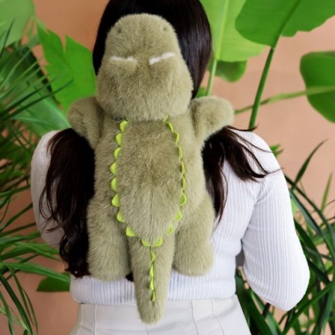 DOUDOU - obciążeniowy pluszowy krokodyl Podcoll Histoire d'Ours, 50 cm, zielony
