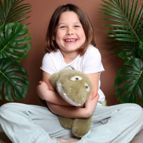 DOUDOU - obciążeniowy pluszowy krokodyl Podcoll Histoire d'Ours, 50 cm, zielony