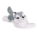 DOUDOU - obciążeniowy pluszowy pies husky Podcoll Histoire d'Ours, 50 cm, jasny szary