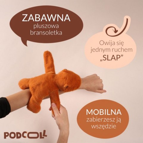 DOUDOU - pluszowa bransoletka slap kapibara Podcoll, Histoire d'Ours, rudy brązowy