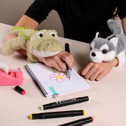 DOUDOU - pluszowa bransoletka slap krokodyl Podcoll, Histoire d'Ours, zielony
