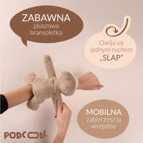 DOUDOU - pluszowa bransoletka slap leniwiec Podcoll, Histoire d'Ours, beżowy