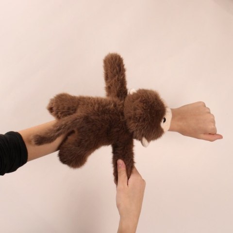 DOUDOU - pluszowa bransoletka slap małpa Podcoll, Histoire d'Ours, brązowy