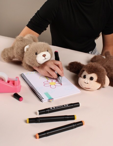 DOUDOU - pluszowa bransoletka slap małpa Podcoll, Histoire d'Ours, brązowy