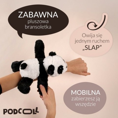 DOUDOU - pluszowa bransoletka slap panda Podcoll, Histoire d'Ours, biały