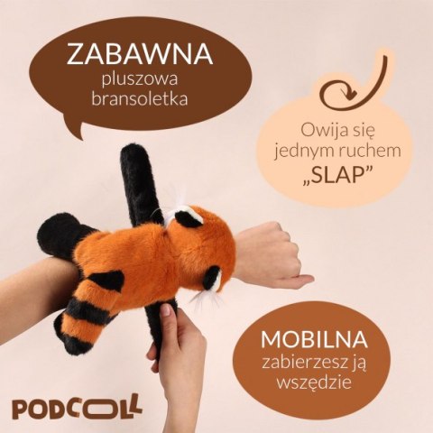 DOUDOU - pluszowa bransoletka slap panda ruda Podcoll, Histoire d'Ours, pomarańczowy