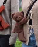 DOUDOU - pluszowa torba na ramię miś, Doudou et Compagnie, brązowy