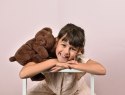 DOUDOU - pluszowa torba na ramię miś, Doudou et Compagnie, brązowy