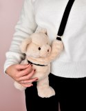 DOUDOU - pluszowa torba na ramię miś, Doudou et Compagnie, kość słoniowa