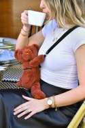 DOUDOU - pluszowa torba na ramię miś, Doudou et Compagnie, terakota