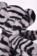 DOUDOU - pluszowa torba na ramię miś w zebrę, Doudou et Compagnie, czarno-biały zebra