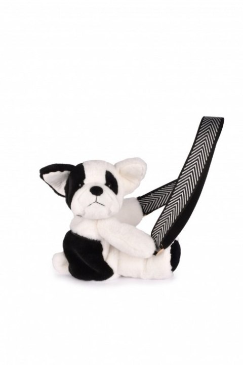 DOUDOU - pluszowa torba na ramię pies, Doudou et Compagnie, czarno-biały