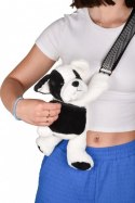DOUDOU - pluszowa torba na ramię pies, Doudou et Compagnie, czarno-biały
