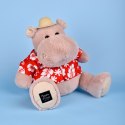 DOUDOU - pluszowy hipopotam ALOHA Histoire d'Ours, 38 cm, pudrowy