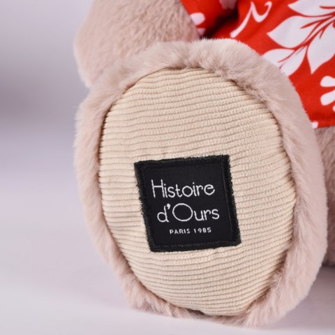 DOUDOU - pluszowy hipopotam ALOHA Histoire d'Ours, 38 cm, pudrowy