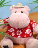DOUDOU - pluszowy hipopotam ALOHA Histoire d'Ours, 38 cm, pudrowy