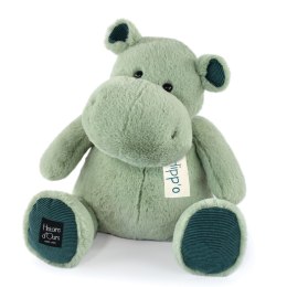 DOUDOU - pluszowy hipopotam AMANDE Histoire d'Ours, 40 cm, zielony