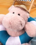 DOUDOU - pluszowy hipopotam Bubble Beach Histoire d'Ours, 20 cm, pudrowy