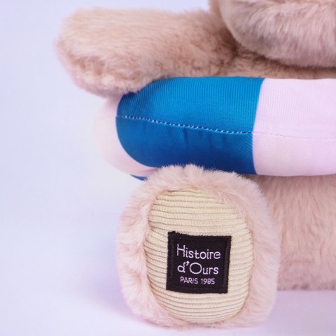 DOUDOU - pluszowy hipopotam Bubble Beach Histoire d'Ours, 20 cm, pudrowy