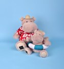 DOUDOU - pluszowy hipopotam Bubble Beach Histoire d'Ours, 20 cm, pudrowy