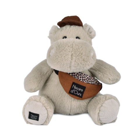 DOUDOU - pluszowy hipopotam HELLO BROOK Histoire d'Ours, 20 cm, beżowy
