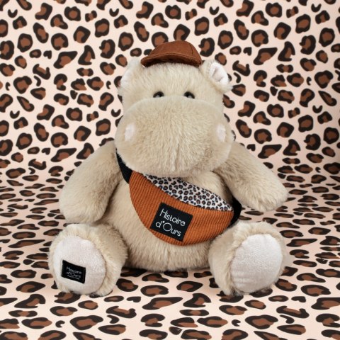DOUDOU - pluszowy hipopotam HELLO BROOK Histoire d'Ours, 20 cm, beżowy