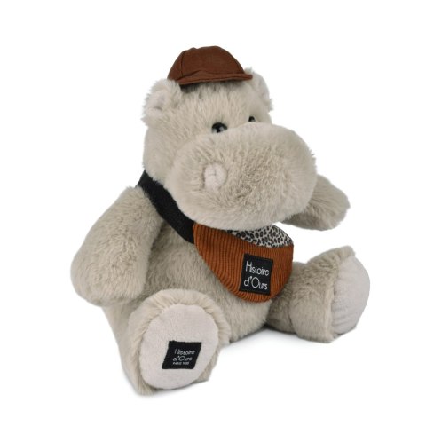 DOUDOU - pluszowy hipopotam HELLO BROOK Histoire d'Ours, 20 cm, beżowy