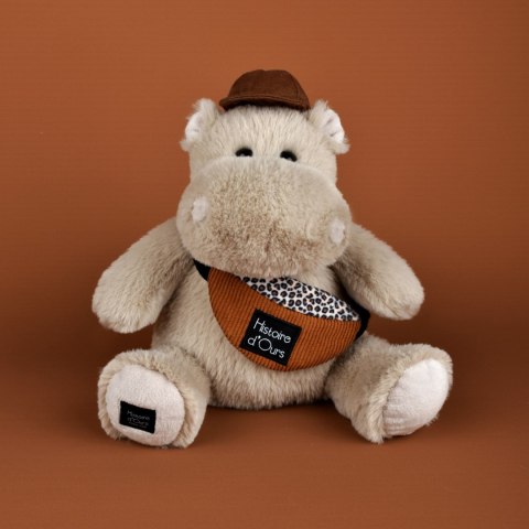 DOUDOU - pluszowy hipopotam HELLO BROOK Histoire d'Ours, 20 cm, beżowy