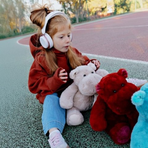 DOUDOU - pluszowy hipopotam HIP'COOL Histoire d'Ours, 40 cm, beżowy
