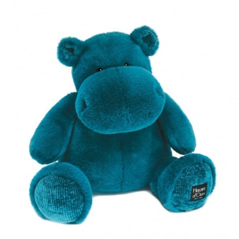 DOUDOU - pluszowy hipopotam HIP'POP Histoire d'Ours, 40 cm, morski granatowy