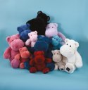 DOUDOU - pluszowy hipopotam HIP'POP Histoire d'Ours, 40 cm, morski granatowy