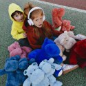 DOUDOU - pluszowy hipopotam Histoire d'Ours, 40 cm, jasnoniebieski