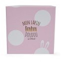 DOUDOU - pluszowy królik Bonbon Doudou et Compagnie, 16 cm, różowy