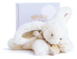 DOUDOU - pluszowy królik Bonbon Doudou et Compagnie, 16 cm, szary