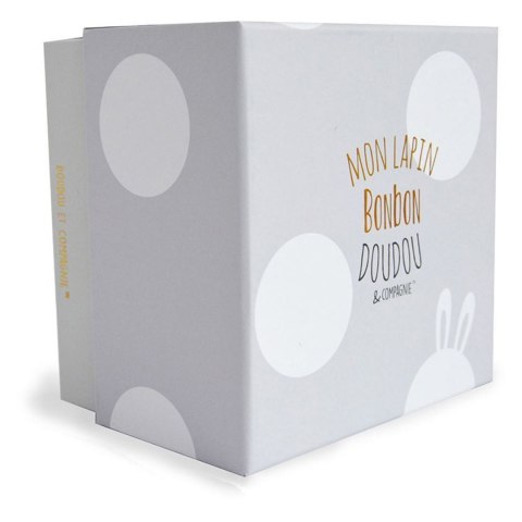 DOUDOU - pluszowy królik Bonbon Doudou et Compagnie, 16 cm, szary