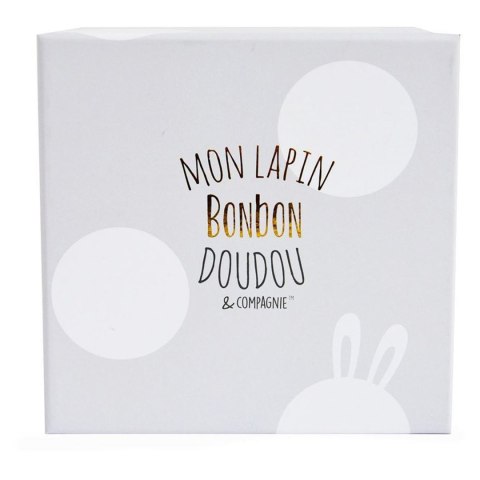 DOUDOU - pluszowy królik Bonbon Doudou et Compagnie, 16 cm, szary