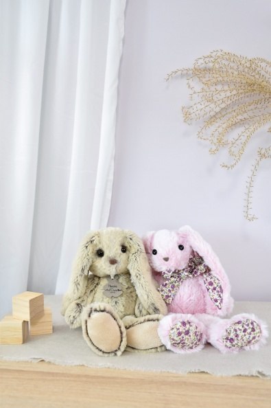 DOUDOU - pluszowy królik Histoire d'Ours, 25 cm, beżowy