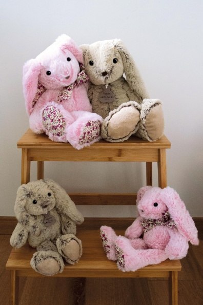 DOUDOU - pluszowy królik Histoire d'Ours, 25 cm, beżowy