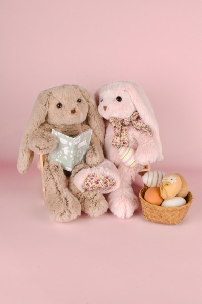DOUDOU - pluszowy królik Histoire d'Ours, 40 cm, beżowy