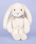 DOUDOU - pluszowy królik Lapin Fleurette Doudou et Compagnie, 25 cm, biały