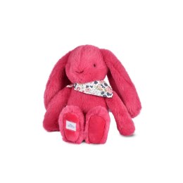 DOUDOU - pluszowy królik Lapin Fleurette Doudou et Compagnie, 25 cm, fuksja