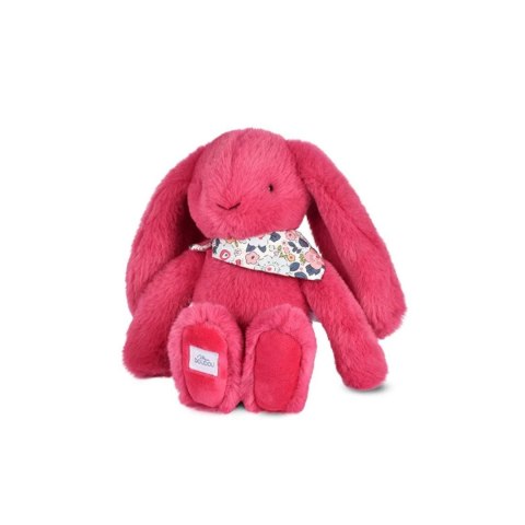DOUDOU - pluszowy królik Lapin Fleurette Doudou et Compagnie, 25 cm, fuksja