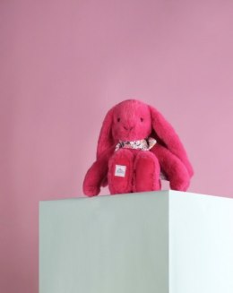 DOUDOU - pluszowy królik Lapin Fleurette Doudou et Compagnie, 25 cm, fuksja