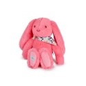 DOUDOU - pluszowy królik Lapin Fleurette Doudou et Compagnie, 25 cm, koral