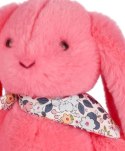 DOUDOU - pluszowy królik Lapin Fleurette Doudou et Compagnie, 25 cm, koral